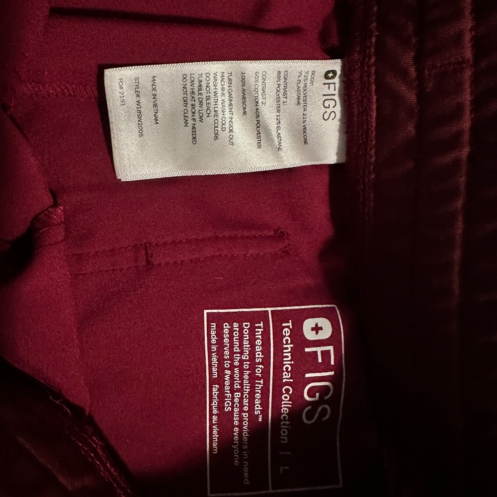 Dark Magenta Rafeala top PO 2189 & Zamora jogger PO 2191 - Picture 6 of 8